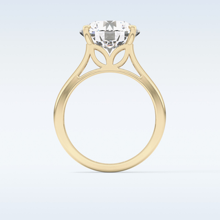 Beautiful 4.76 CT Solitaire Engagement Ring Featuring Round Moissanite