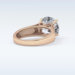 Beautiful 4.76 CT Solitaire Engagement Ring Featuring Round Moissanite