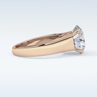 Beautiful 4.76 CT Solitaire Engagement Ring Featuring Round Moissanite