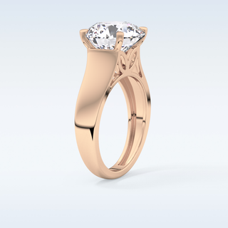 Beautiful 4.76 CT Solitaire Engagement Ring Featuring Round Moissanite