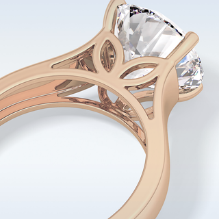Beautiful 4.76 CT Solitaire Engagement Ring Featuring Round Moissanite