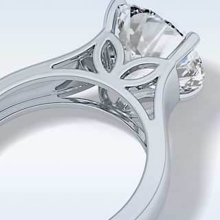 Beautiful 4.76 CT Solitaire Engagement Ring Featuring Round Moissanite