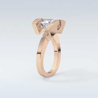 Stunning 2.07 CT Solitaire Engagement Ring Featuring Princess Moissanite