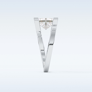 Stunning 2.07 CT Solitaire Engagement Ring Featuring Princess Moissanite