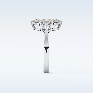 Elegant 1.79 CT Three Stones Engagement Ring Featuring Marquise Moissanite