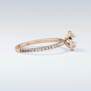 1.04 CT Halo Engagement Ring Featuring Cushion Moissanite