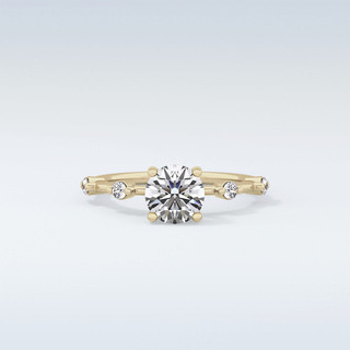 1.03 CT Dainty Engagement Ring Featuring Round Moissanite