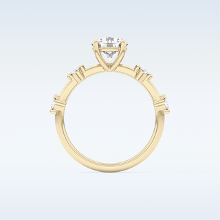 1.03 CT Dainty Engagement Ring Featuring Round Moissanite
