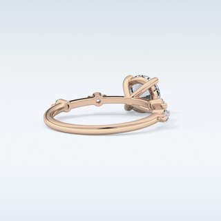 1.03 CT Dainty Engagement Ring Featuring Round Moissanite