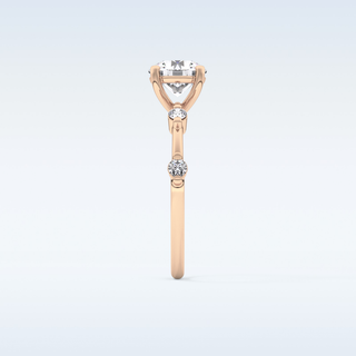 1.03 CT Dainty Engagement Ring Featuring Round Moissanite