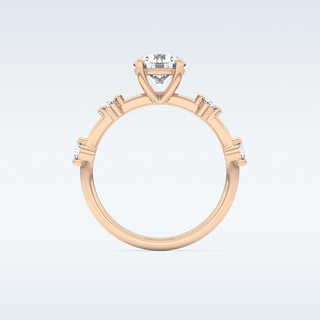 1.03 CT Dainty Engagement Ring Featuring Round Moissanite