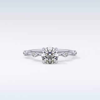 1.03 CT Dainty Engagement Ring Featuring Round Moissanite