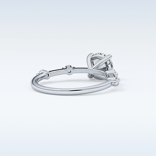 1.03 CT Dainty Engagement Ring Featuring Round Moissanite