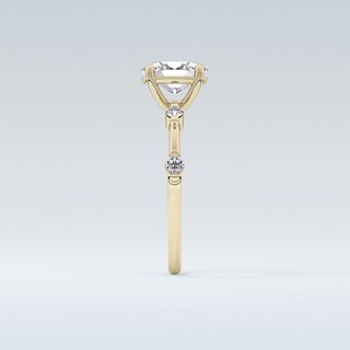 1.0 CT Dainty Engagement Ring Featuring Oval Moissanite
