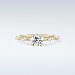 1.04 CT Dainty Engagement Ring Featuring Cushion Moissanite