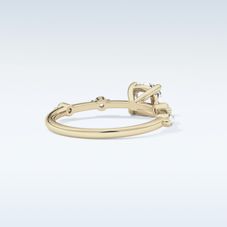 1.04 CT Dainty Engagement Ring Featuring Cushion Moissanite
