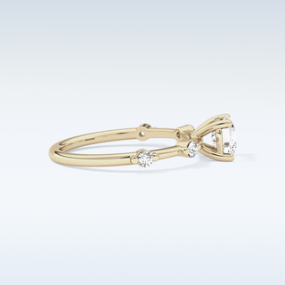 1.04 CT Dainty Engagement Ring Featuring Cushion Moissanite