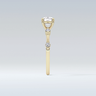 1.04 CT Dainty Engagement Ring Featuring Cushion Moissanite