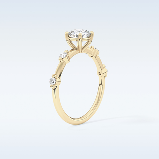 1.04 CT Dainty Engagement Ring Featuring Cushion Moissanite