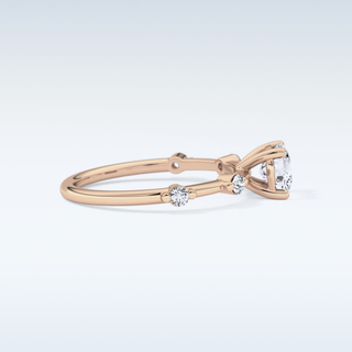 1.04 CT Dainty Engagement Ring Featuring Cushion Moissanite