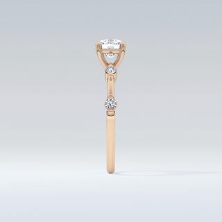 1.04 CT Dainty Engagement Ring Featuring Cushion Moissanite