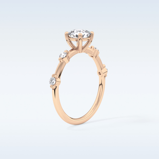 1.04 CT Dainty Engagement Ring Featuring Cushion Moissanite
