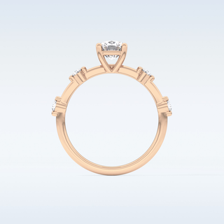 1.04 CT Dainty Engagement Ring Featuring Cushion Moissanite