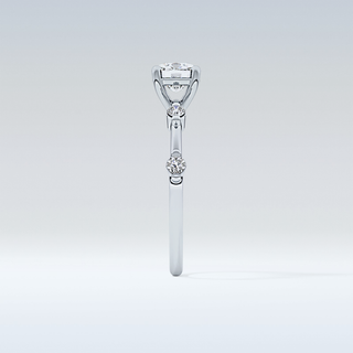 1.04 CT Dainty Engagement Ring Featuring Cushion Moissanite