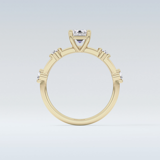 1.02 CT Dainty Engagement Ring Featuring Emerald Moissanite