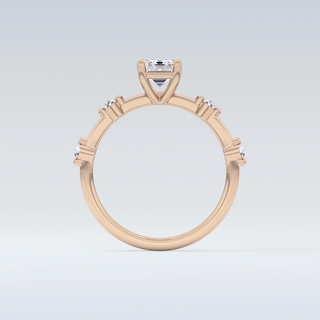 1.02 CT Dainty Engagement Ring Featuring Emerald Moissanite