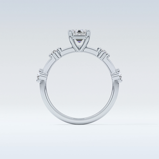 1.02 CT Dainty Engagement Ring Featuring Emerald Moissanite