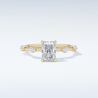 1.21 CT Dainty Engagement Ring Featuring Radiant Moissanite