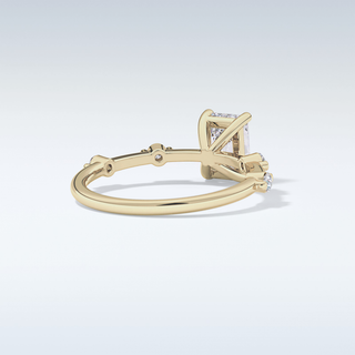 1.21 CT Dainty Engagement Ring Featuring Radiant Moissanite