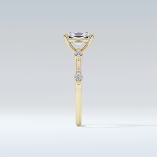 1.21 CT Dainty Engagement Ring Featuring Radiant Moissanite