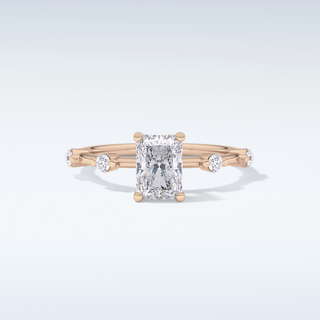 1.21 CT Dainty Engagement Ring Featuring Radiant Moissanite