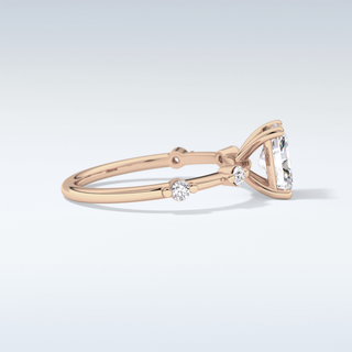 1.21 CT Dainty Engagement Ring Featuring Radiant Moissanite