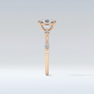 1.21 CT Dainty Engagement Ring Featuring Radiant Moissanite