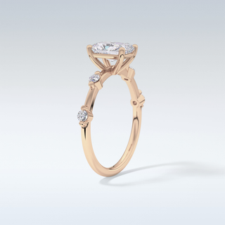 1.21 CT Dainty Engagement Ring Featuring Radiant Moissanite