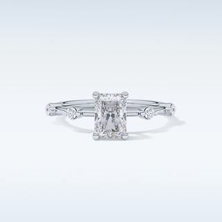 1.21 CT Dainty Engagement Ring Featuring Radiant Moissanite
