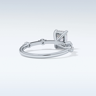 1.21 CT Dainty Engagement Ring Featuring Radiant Moissanite