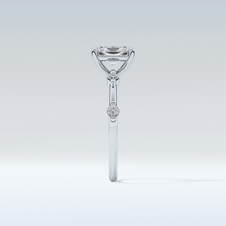 1.21 CT Dainty Engagement Ring Featuring Radiant Moissanite