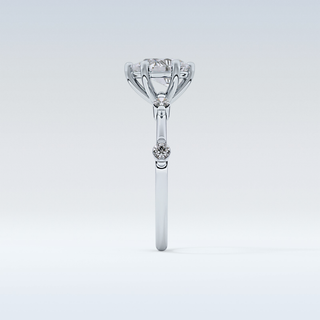 0.88 CT Dainty Engagement Ring Featuring Pear Moissanite