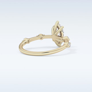 0.82 CT Dainty Engagement Ring Featuring Marquise Moissanite