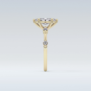 0.82 CT Dainty Engagement Ring Featuring Marquise Moissanite
