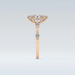 0.82 CT Dainty Engagement Ring Featuring Marquise Moissanite