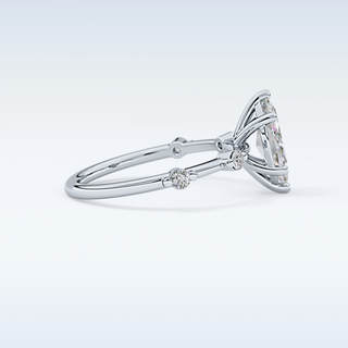 0.82 CT Dainty Engagement Ring Featuring Marquise Moissanite