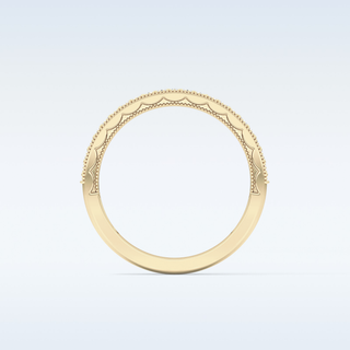 Beautiful Half Eternity Wedding Band with 0.17 CT Round Cut Moissanite
