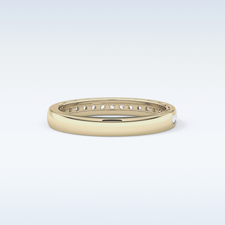 Beautiful Half Eternity Wedding Band with 1.05 CT Round Cut Moissanite 8