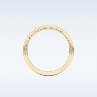 Beautiful Half Eternity Wedding Band with 1.05 CT Round Cut Moissanite 12