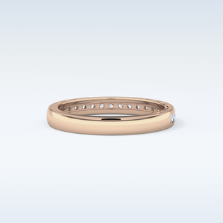 Beautiful Half Eternity Wedding Band with 1.05 CT Round Cut Moissanite 14